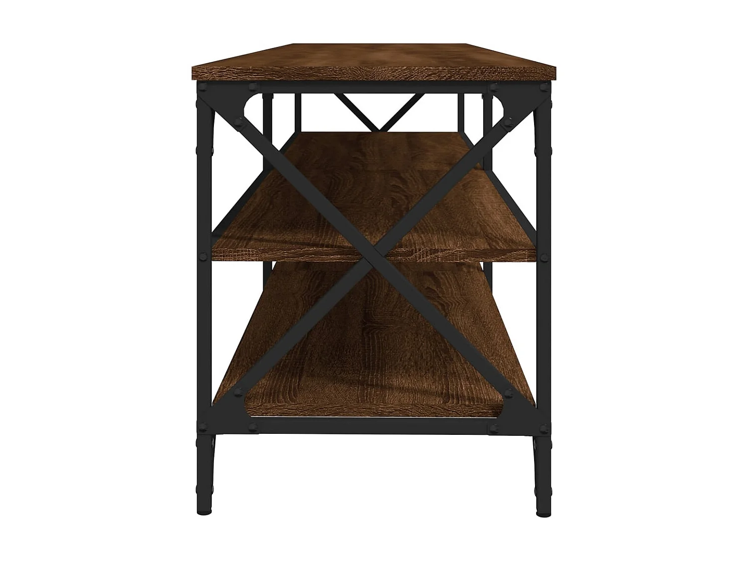 Meuble TV chêne marron 160x40x50 cm bois d'ingénierie