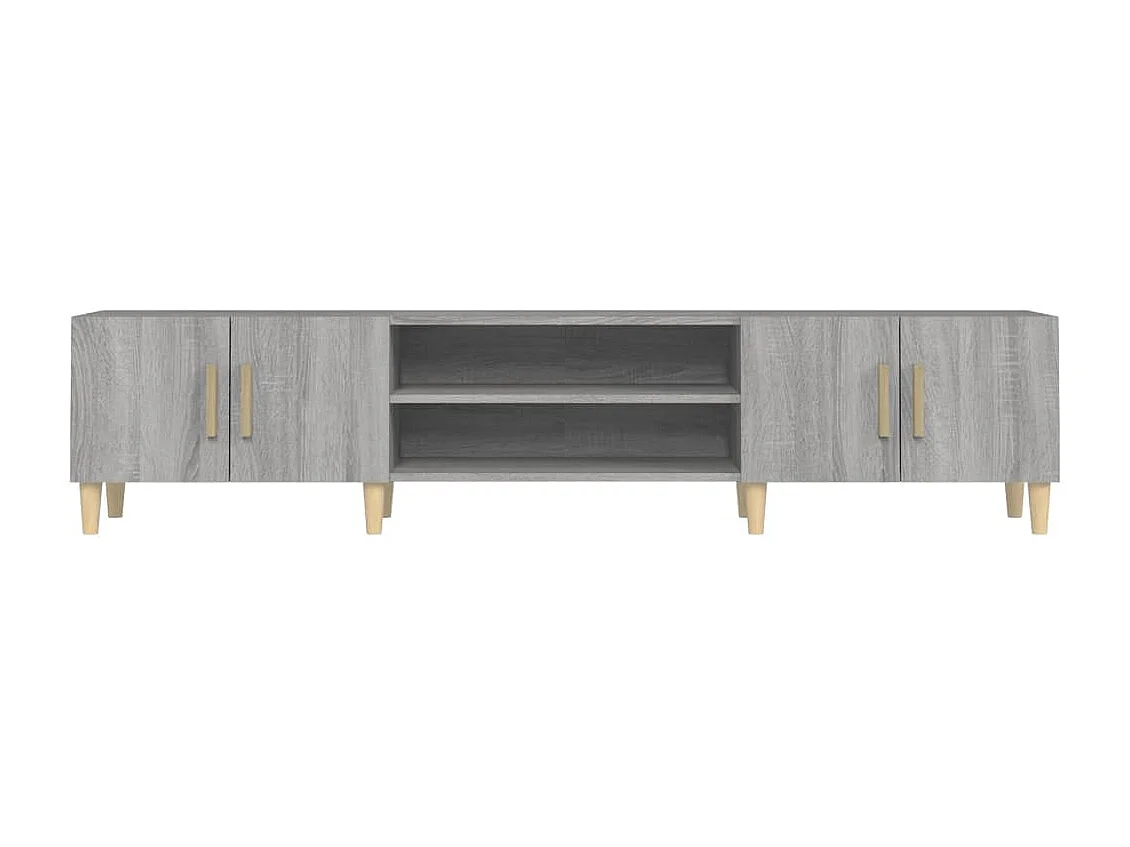 TV-Schrank Grau Sonoma 180x31,5x40 cm Holzwerkstoff
