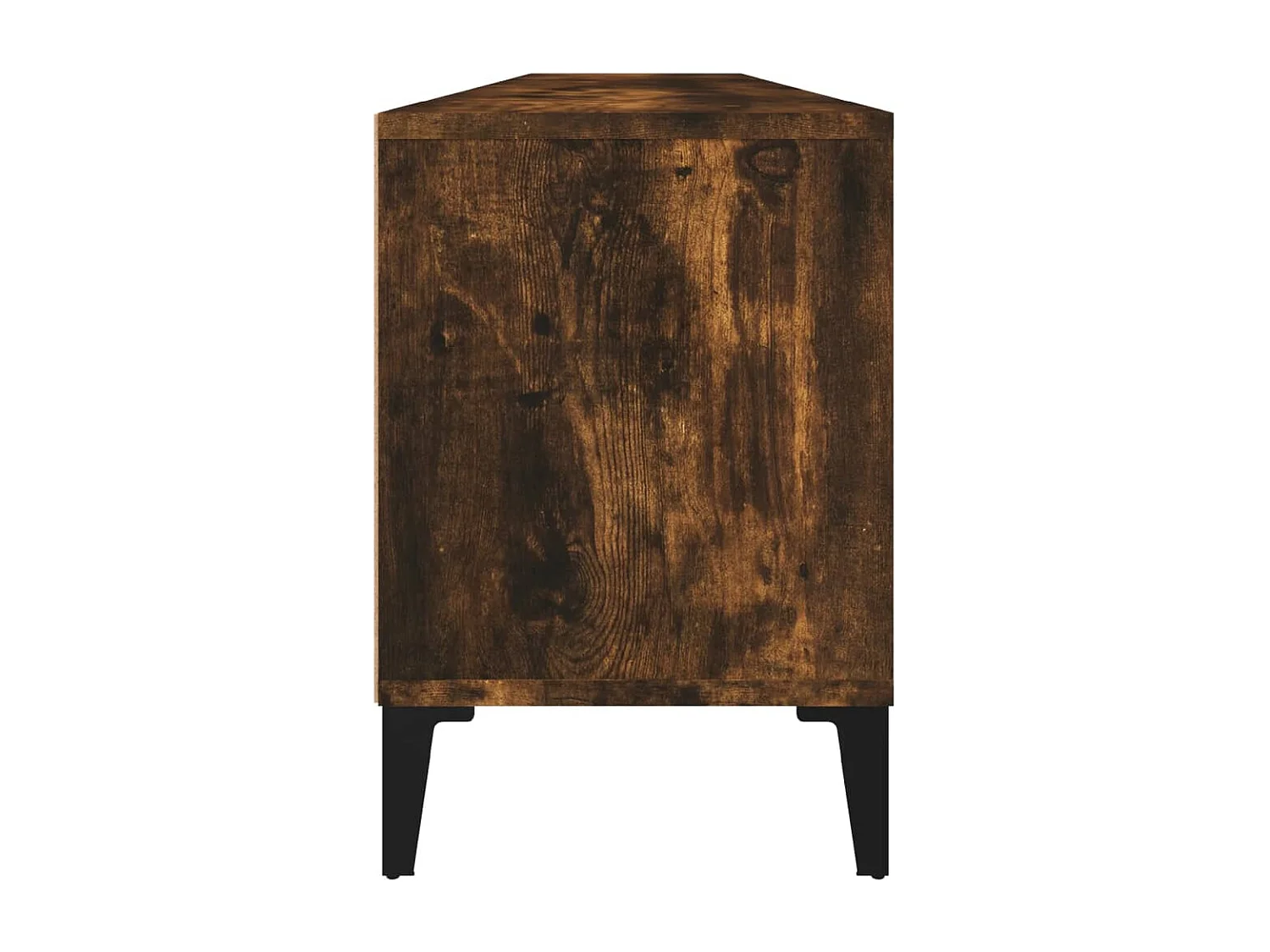 Meuble TV chêne fumé 150x30x44,5 cm bois d'ingénierie