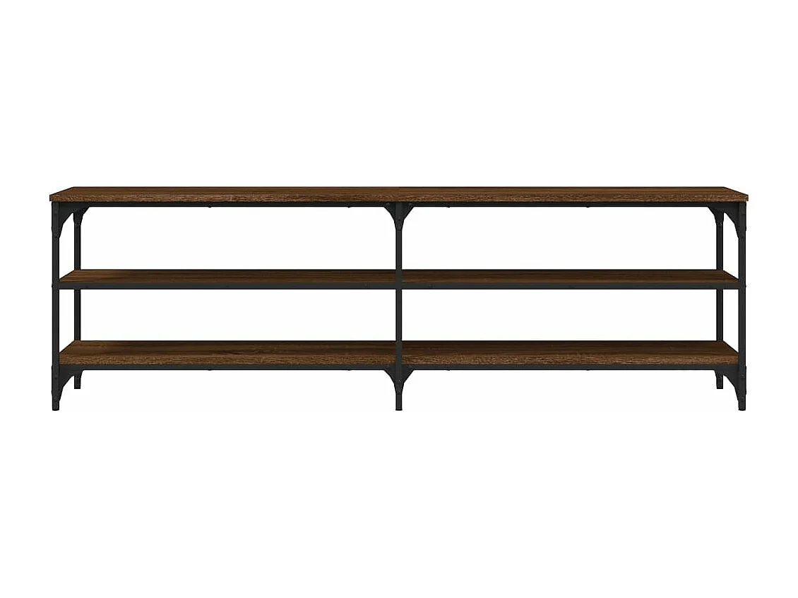 Meuble TV chêne marron 160x30x50 cm bois d'ingénierie