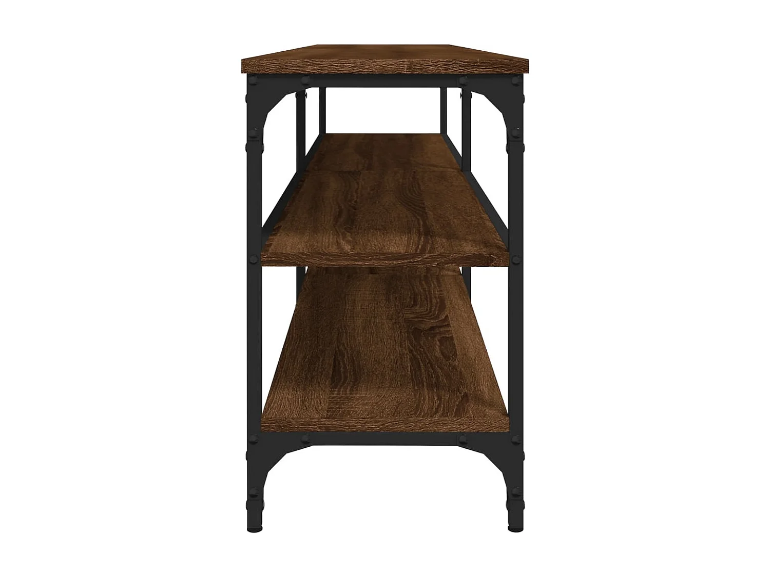 Meuble TV chêne marron 160x30x50 cm bois d'ingénierie