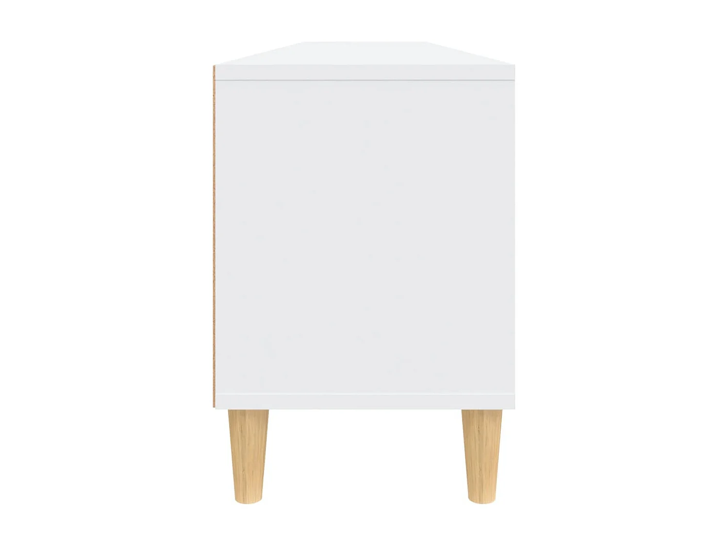 Meuble TV blanc 150x30x44,5 cm bois d'ingénierie