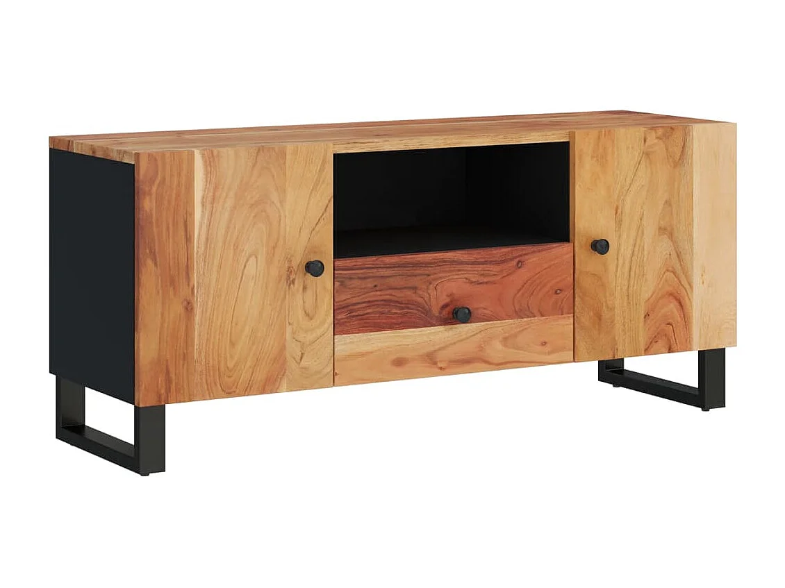 Mobile TV 105x33,5x46cm Legno Massello Acacia Legno Multistrato