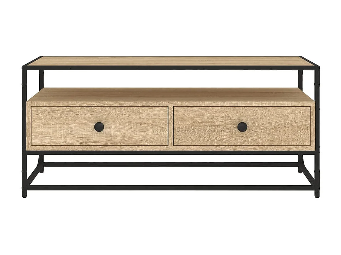 Meuble TV chêne sonoma 100x35x45 cm bois d'ingénierie