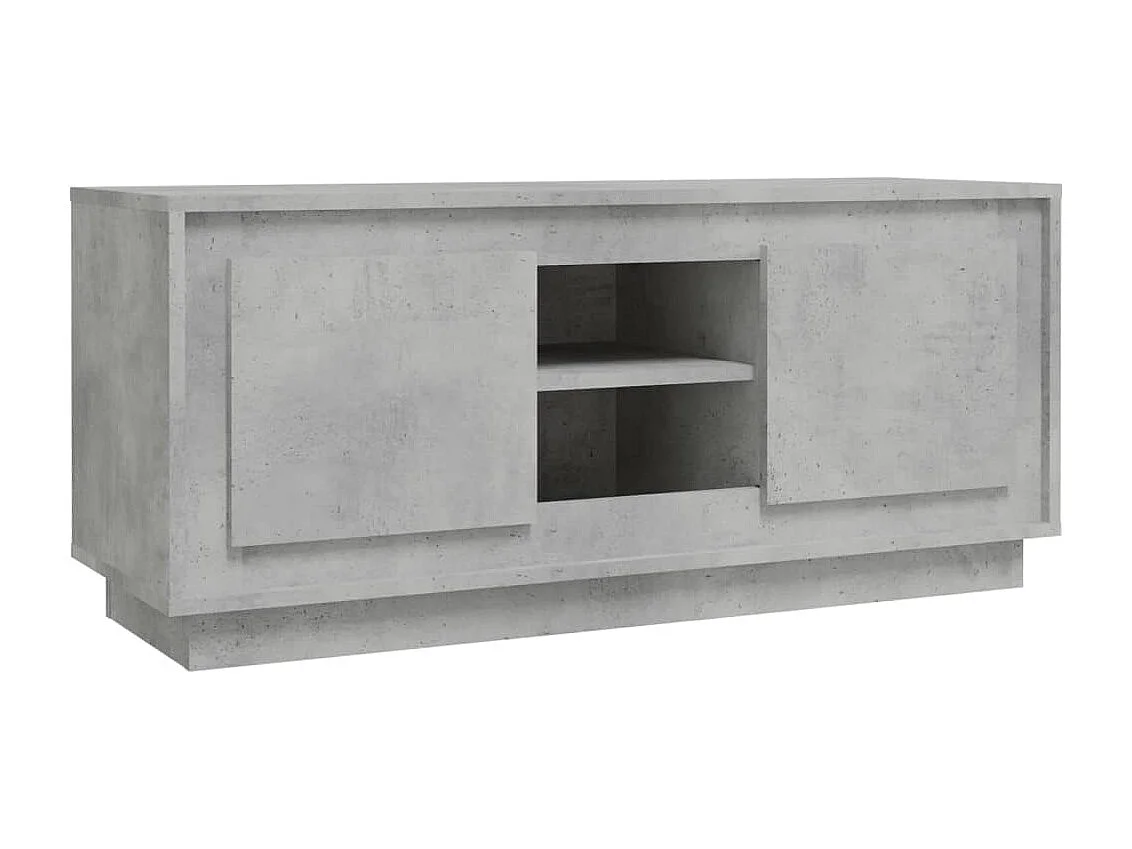 Tv-meubel 102x35x45 cm bewerkt hout betongrijs