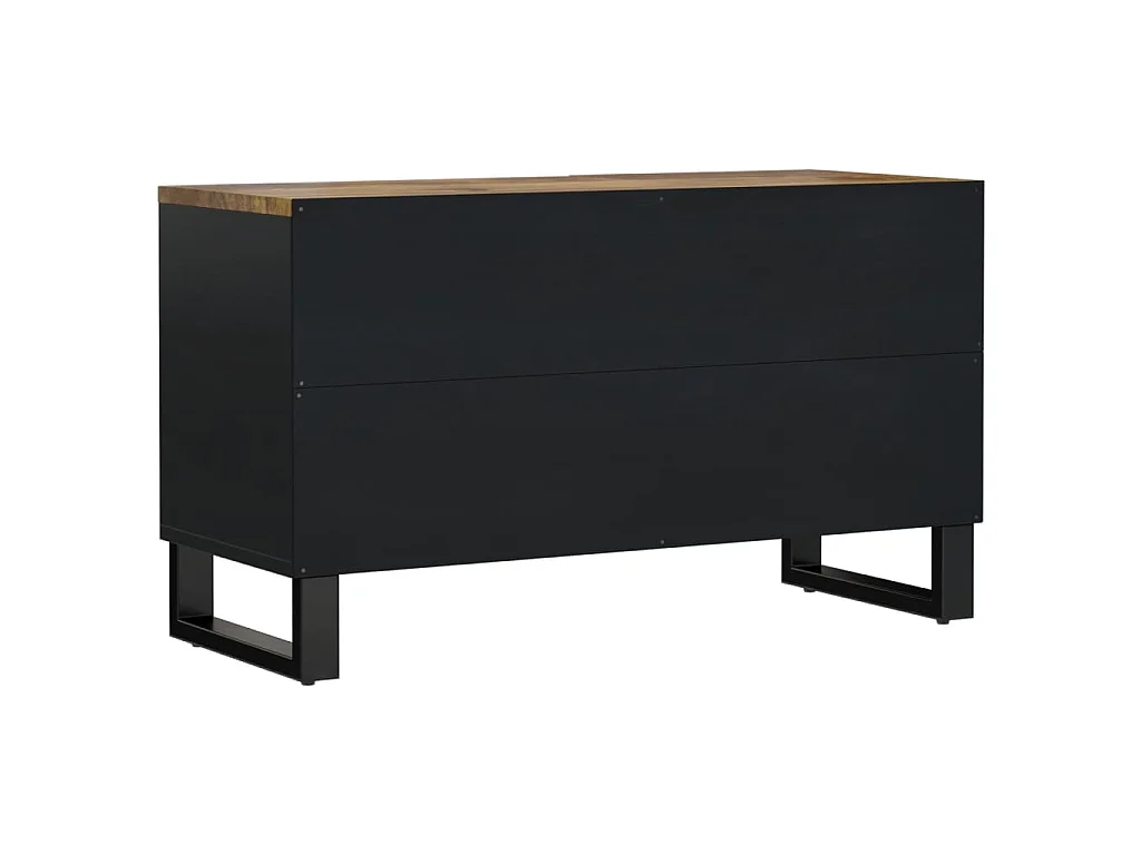 TV-Schrank 80x33x46 cm Massivholz Mango & Holzwerkstoff