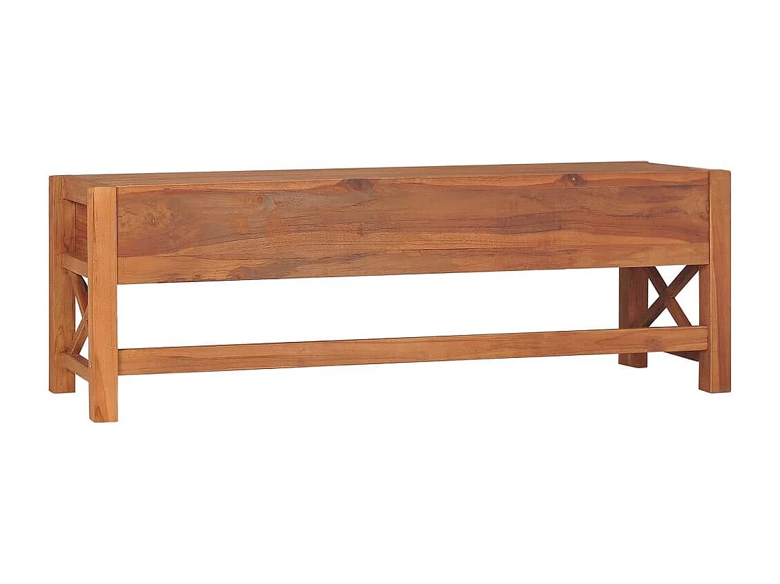 Mobile TV con Cassetti 120x40x45 cm in Legno Massello di Teak