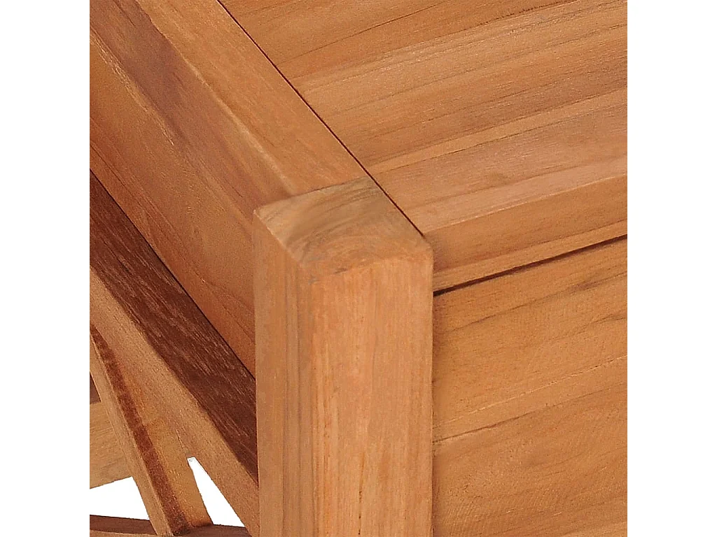 Mobile TV con Cassetti 120x40x45 cm in Legno Massello di Teak