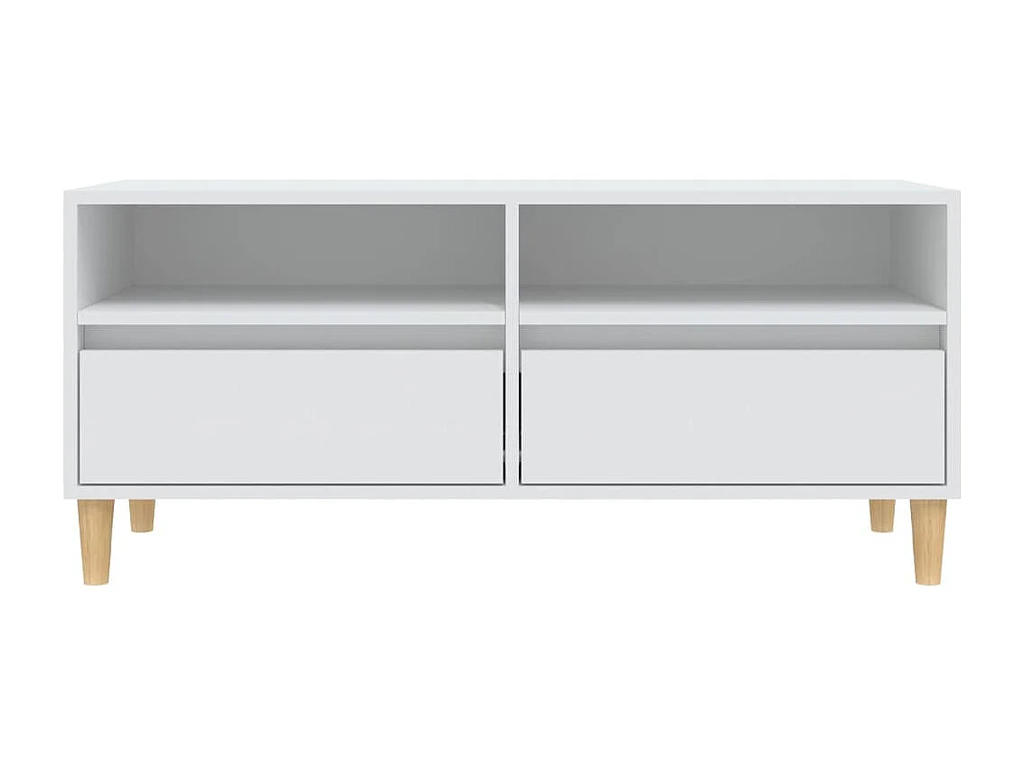 Tv-meubel 100x34,5x44,5 cm bewerkt hout wit