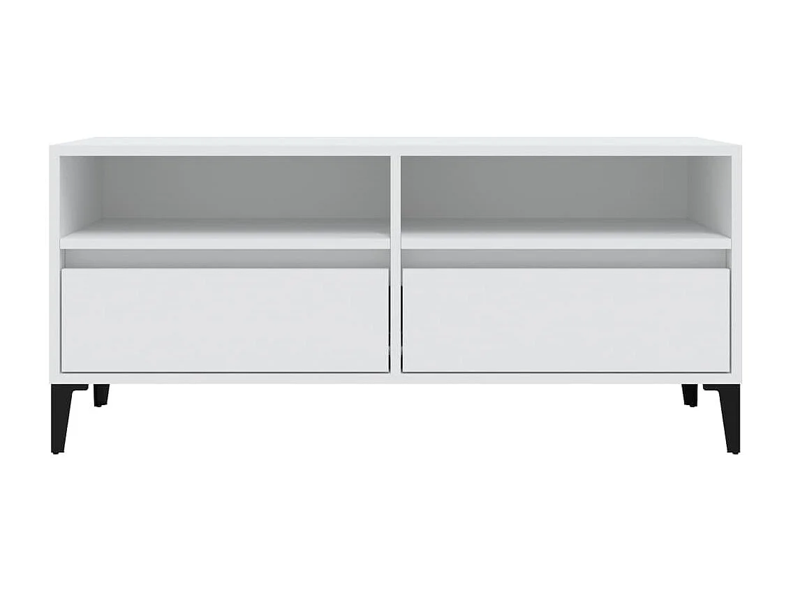 TV-Schrank Weiß 100x34,5x44,5 cm Holzwerkstoff