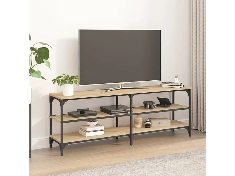 Móvel para TV 140x30x50 cm derivados de madeira carvalho sonoma