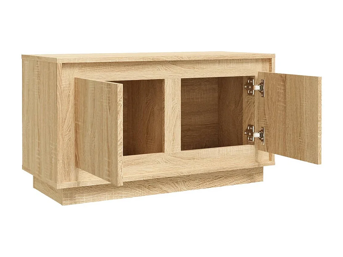 Mobile Porta TV Rovere Sonoma 80x35x45 cm in Legno Multistrato