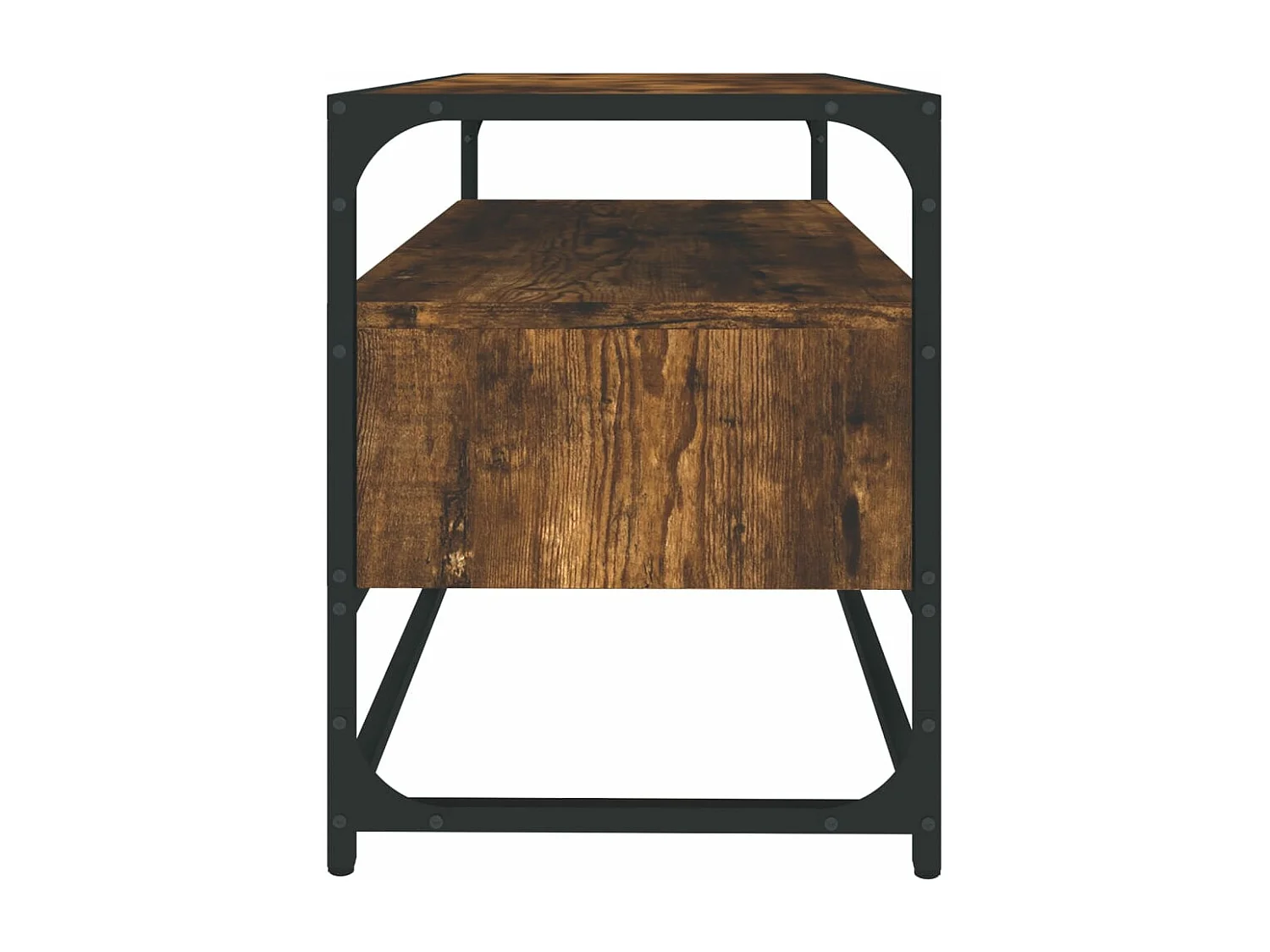 Tv-meubel 80x35x45 cm bewerkt hout gerookt eikenkleurig