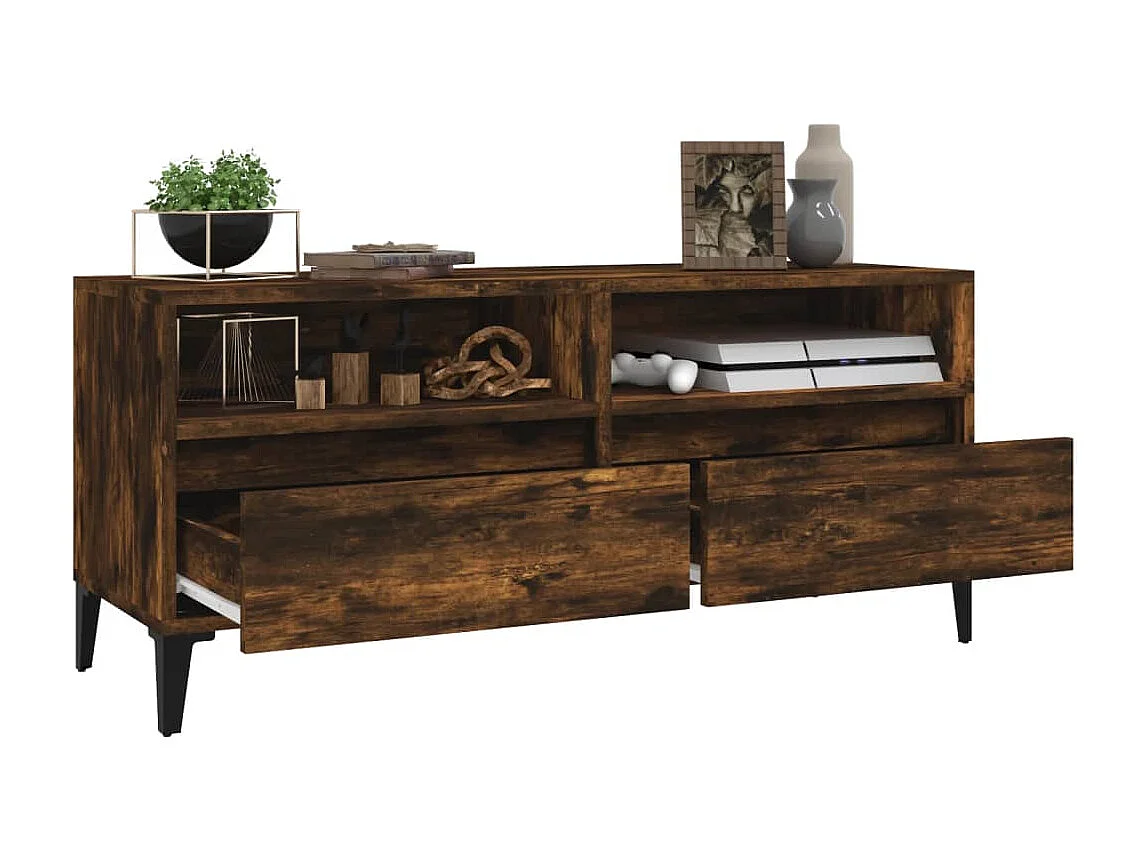 TV-Schrank Räuchereiche 100x34,5x44,5 cm Holzwerkstoff