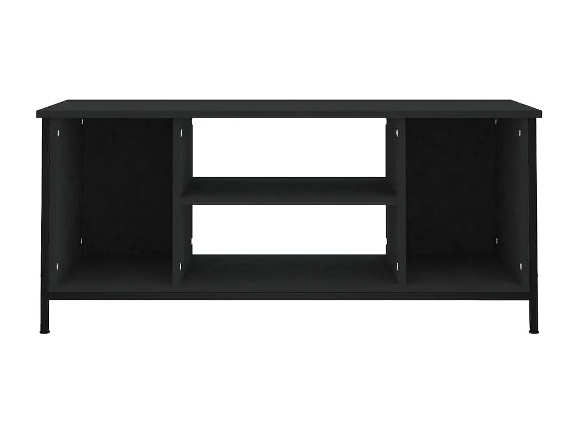 Mobile Porta TV Nero 102x35x45 cm in Legno Multistrato