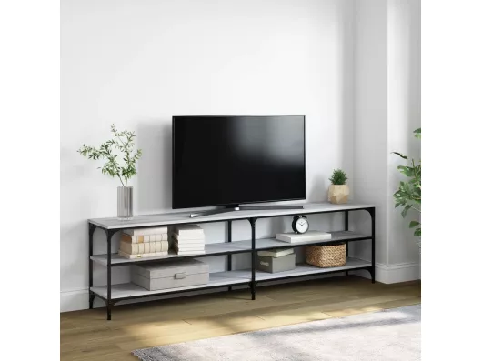 Kauf Unique TV-Schrank Grau Sonoma 180x30x50 cm Holzwerkstoff und Metall