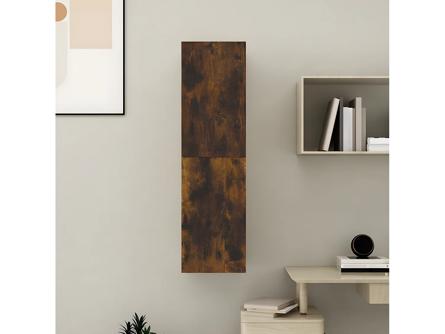 TV-Wandschrank Räuchereiche 30,5x30x110 cm