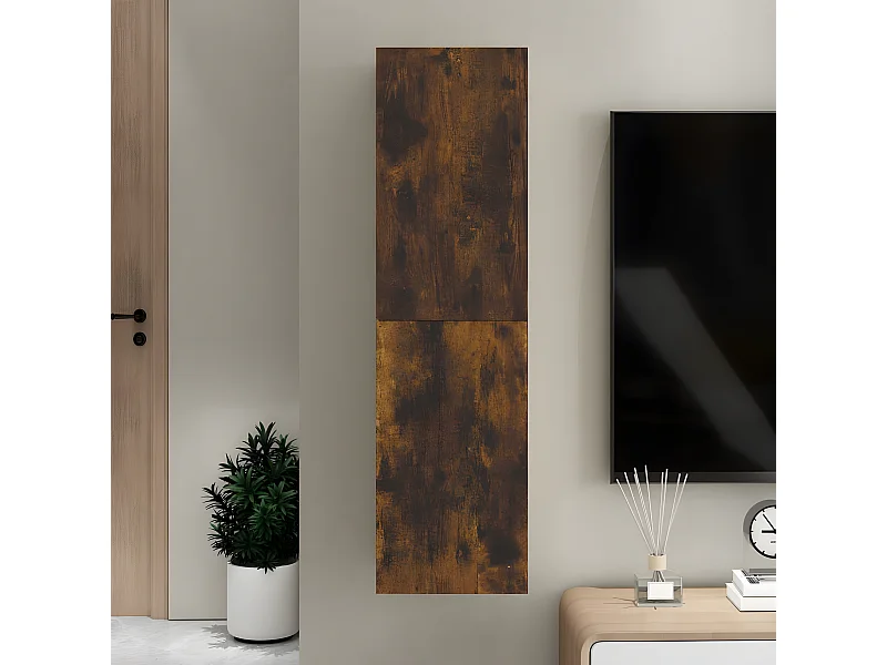 TV-Wandschrank Räuchereiche 30,5x30x110 cm