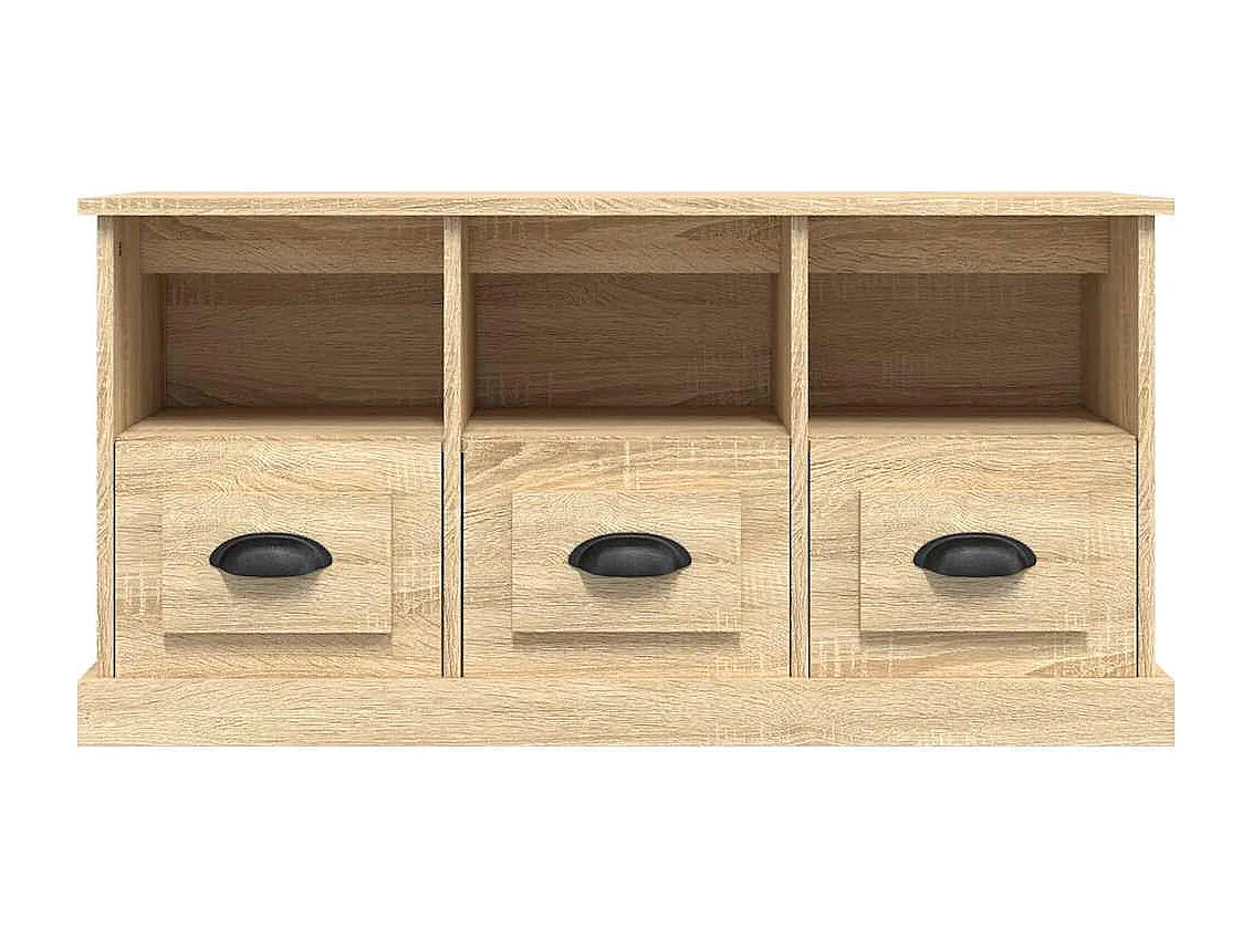 Tv-meubel 100x35x50 cm bewerkt hout sonoma eikenkleurig