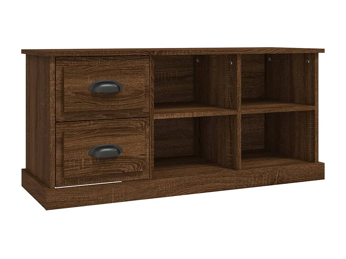 TV-Schrank Braun Eichen-Optik 102x35,5x47,5 cm Holzwerkstoff