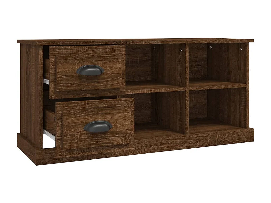 TV-Schrank Braun Eichen-Optik 102x35,5x47,5 cm Holzwerkstoff