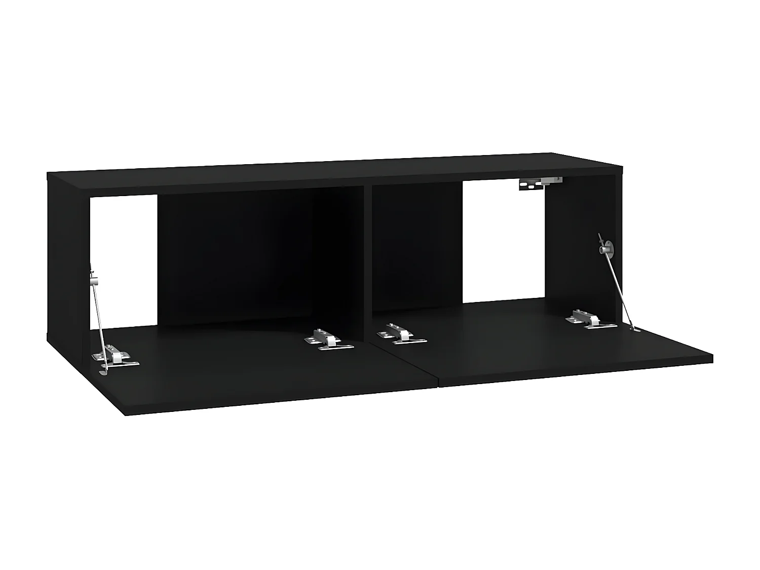 Meubles TV muraux 4 pcs Noir 100x30x30 cm