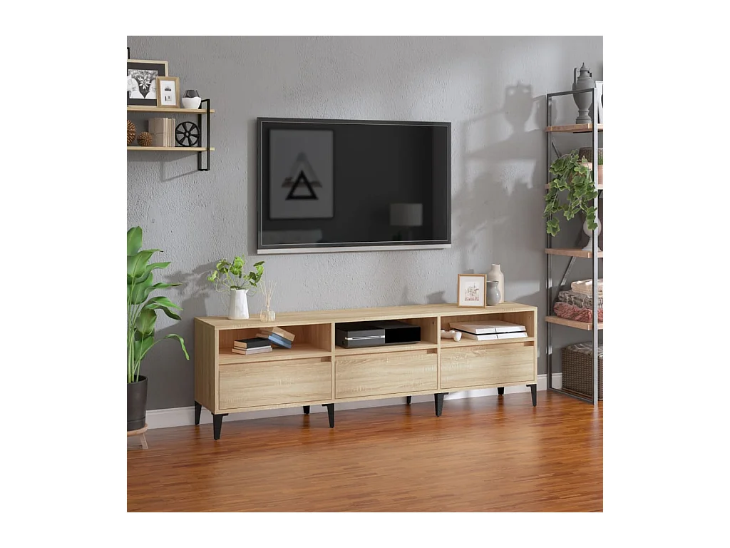 TV-Schrank Sonoma-Eiche 150x30x44,5 cm Holzwerkstoff