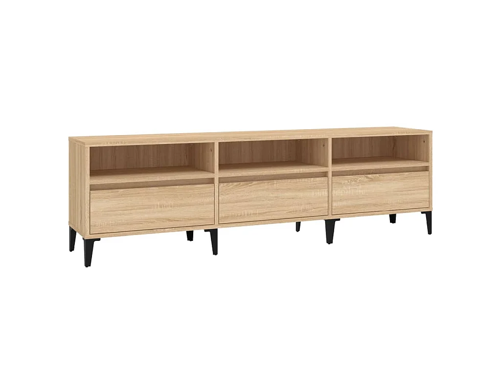 Tv-meubel 150x30x44,5 cm bewerkt hout sonoma eikenkleurig