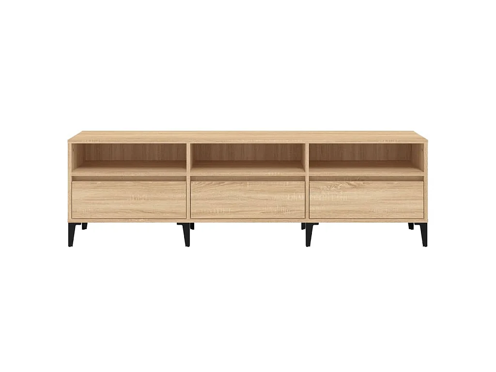 Tv-meubel 150x30x44,5 cm bewerkt hout sonoma eikenkleurig