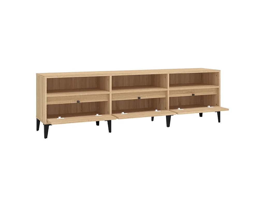 Tv-meubel 150x30x44,5 cm bewerkt hout sonoma eikenkleurig