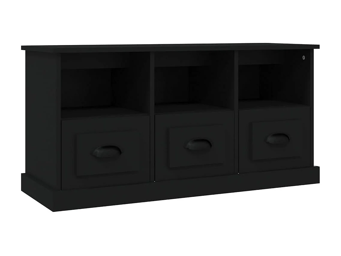 TV-Schrank Schwarz 100x35x50 cm Holzwerkstoff