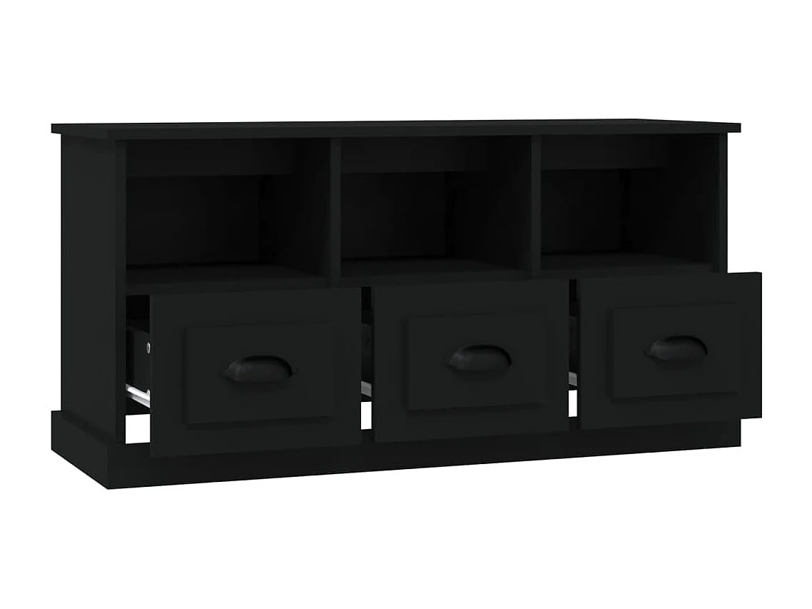 TV-Schrank Schwarz 100x35x50 cm Holzwerkstoff