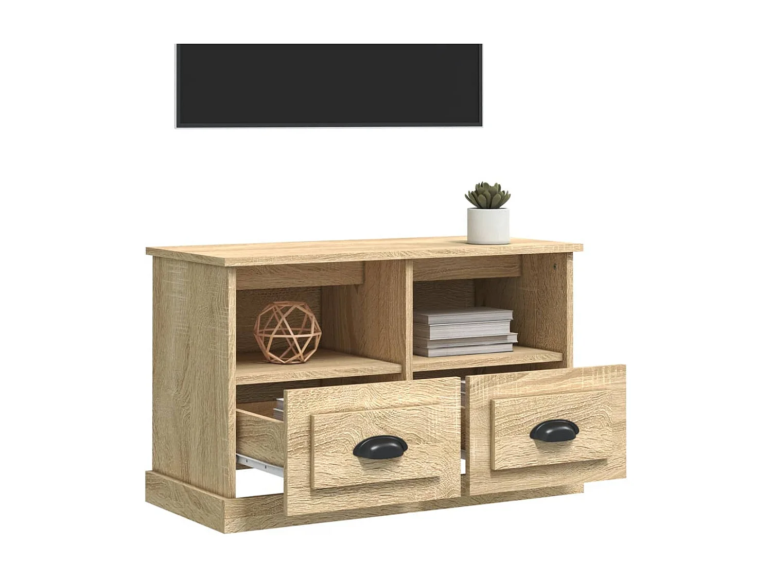 TV-Schrank Sonoma-Eiche 80x35x50 cm Holzwerkstoff