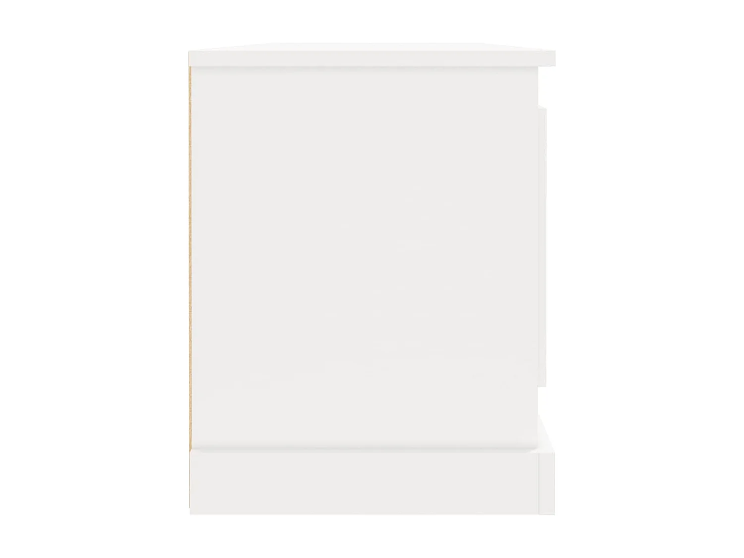 Meuble TV blanc 100x35,5x45 cm bois d'ingénierie