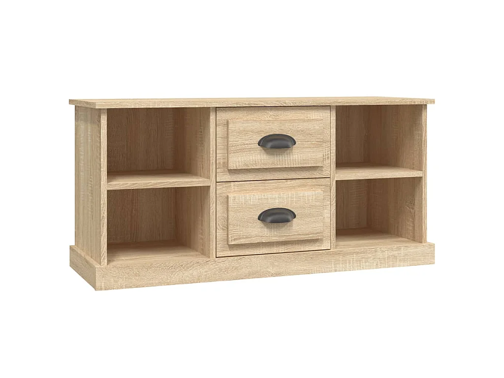 Tv-meubel 99,5x35,5x48 cm bewerkt hout sonoma eikenkleurig