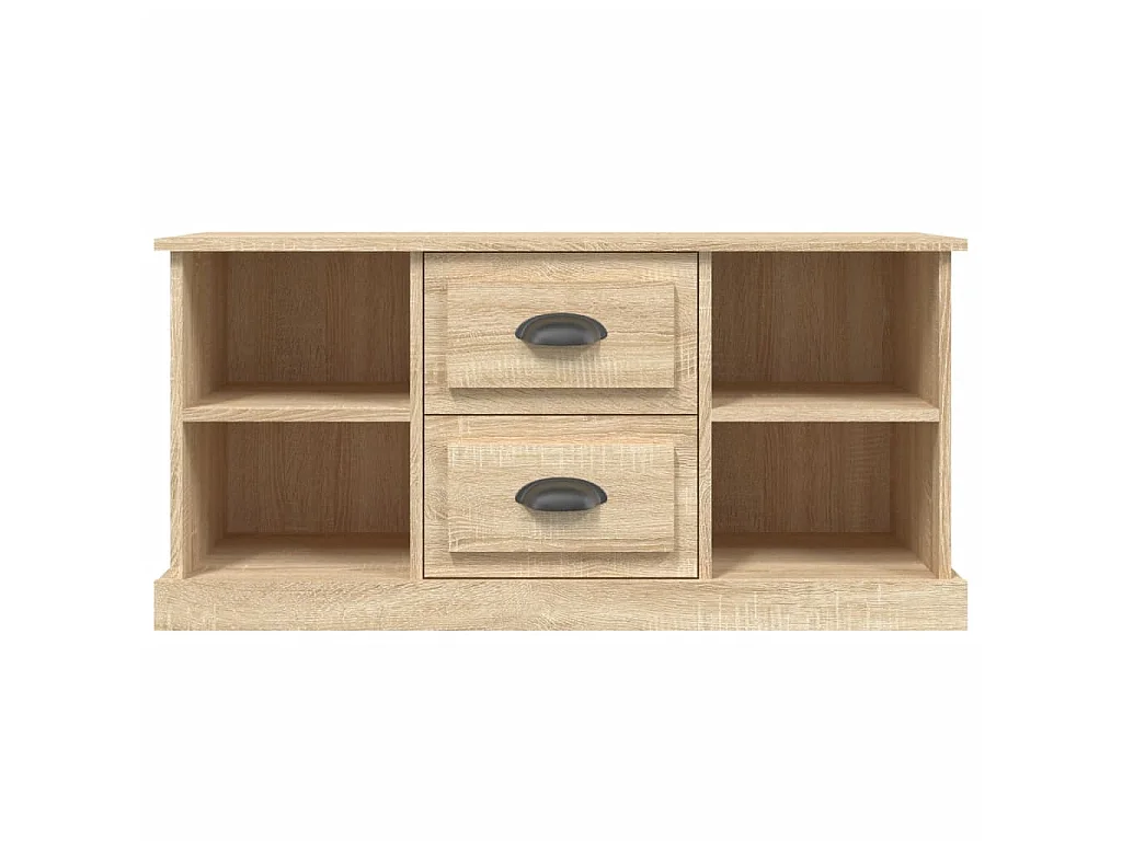 Tv-meubel 99,5x35,5x48 cm bewerkt hout sonoma eikenkleurig