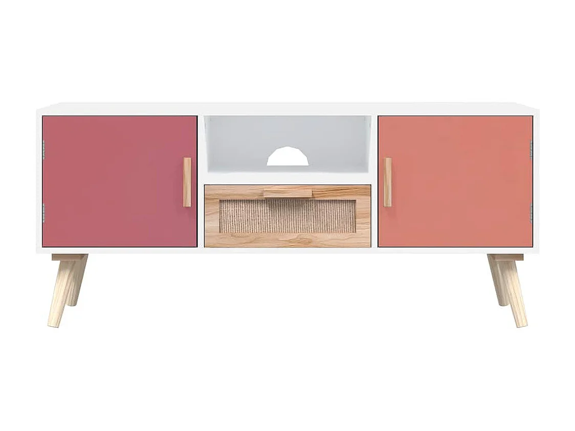 Tv-meubel met deuren 105x30x45 cm bewerkt hout