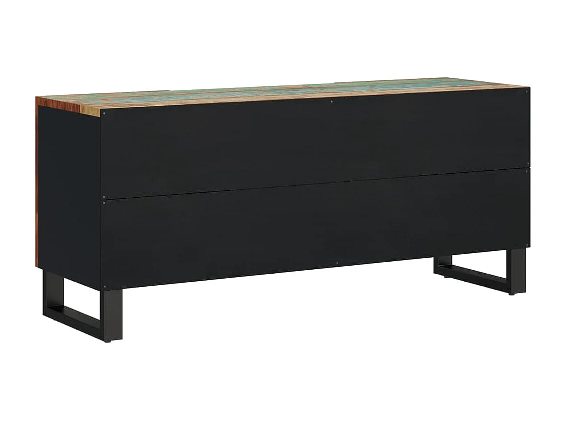 Mueble TV madera reciclada y madera contrachapada 105x33,5x46cm