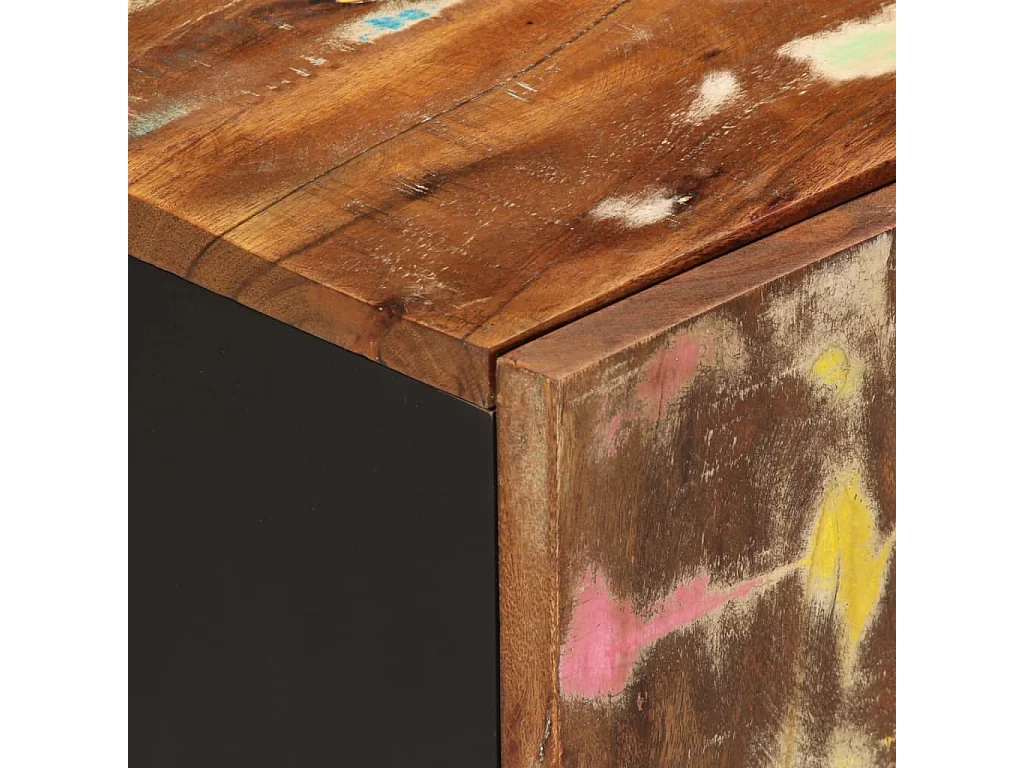 Mueble TV madera reciclada y madera contrachapada 105x33,5x46cm