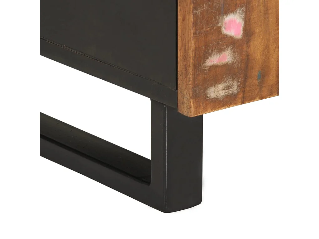 Mueble TV madera reciclada y madera contrachapada 105x33,5x46cm