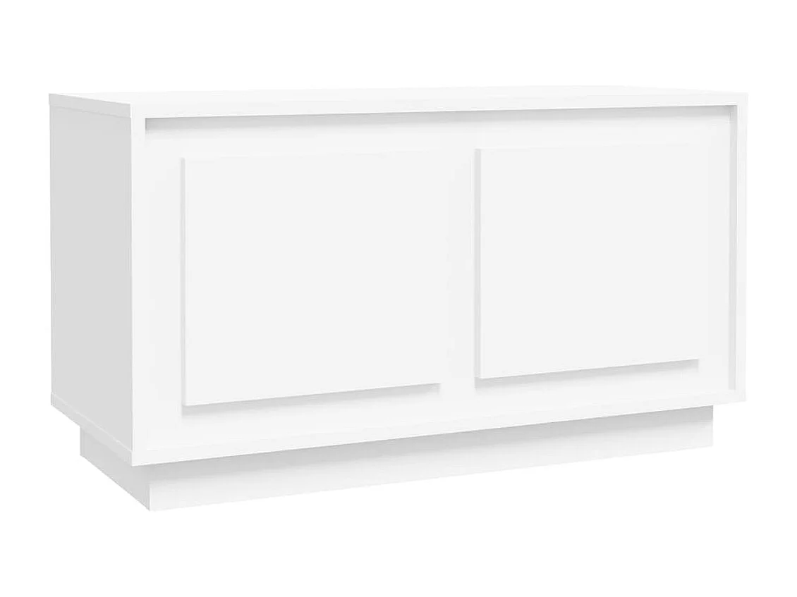 Tv-meubel 80x35x45 cm bewerkt hout wit