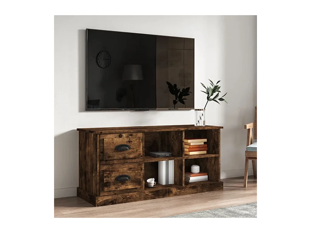 TV-Schrank Räuchereiche 102x35,5x47,5 cm Holzwerkstoff