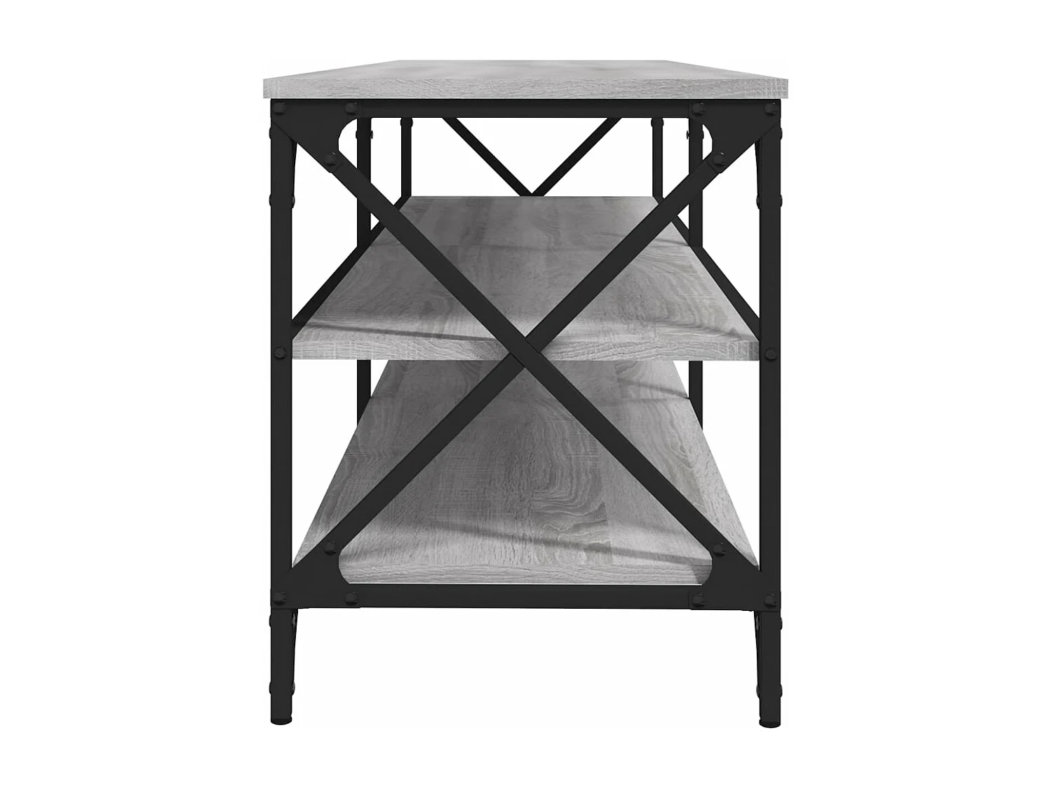 Móvel p/ TV 140x40x50 cm derivados de madeira cinzento sonoma