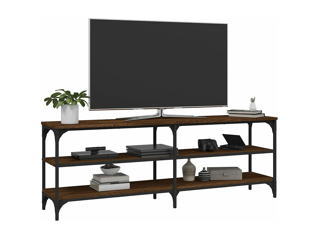 TV-Schrank Braun Eichen-Optik 140x30x50 cm Holzwerkstoff