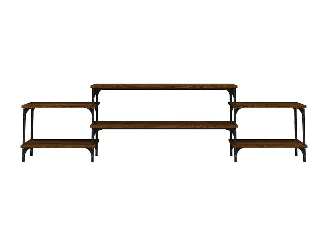 Mobile Porta TV Rovere Marrone 197x35x52 cm Legno Multistrato