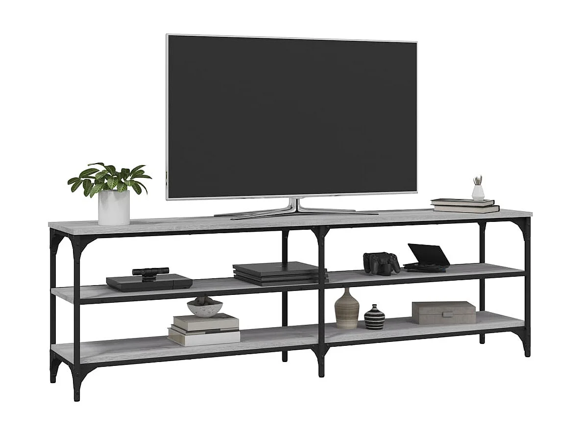 TV-Schrank Grau Sonoma 160x30x50 cm Holzwerkstoff