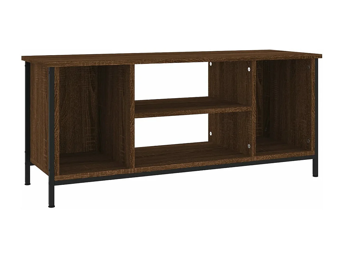 Meuble TV chêne marron 102x35x45 cm bois d'ingénierie