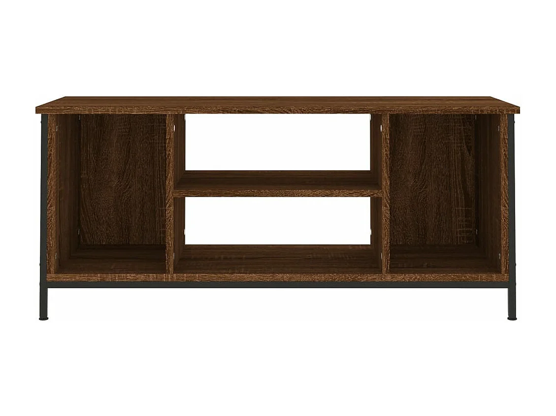 Meuble TV chêne marron 102x35x45 cm bois d'ingénierie