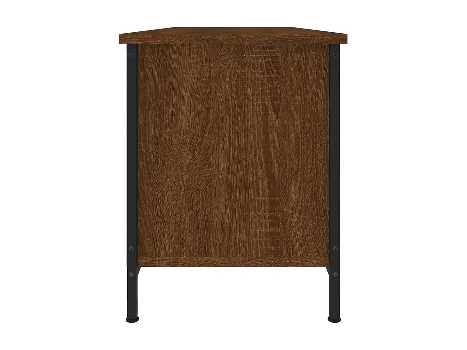 Meuble TV chêne marron 102x35x45 cm bois d'ingénierie