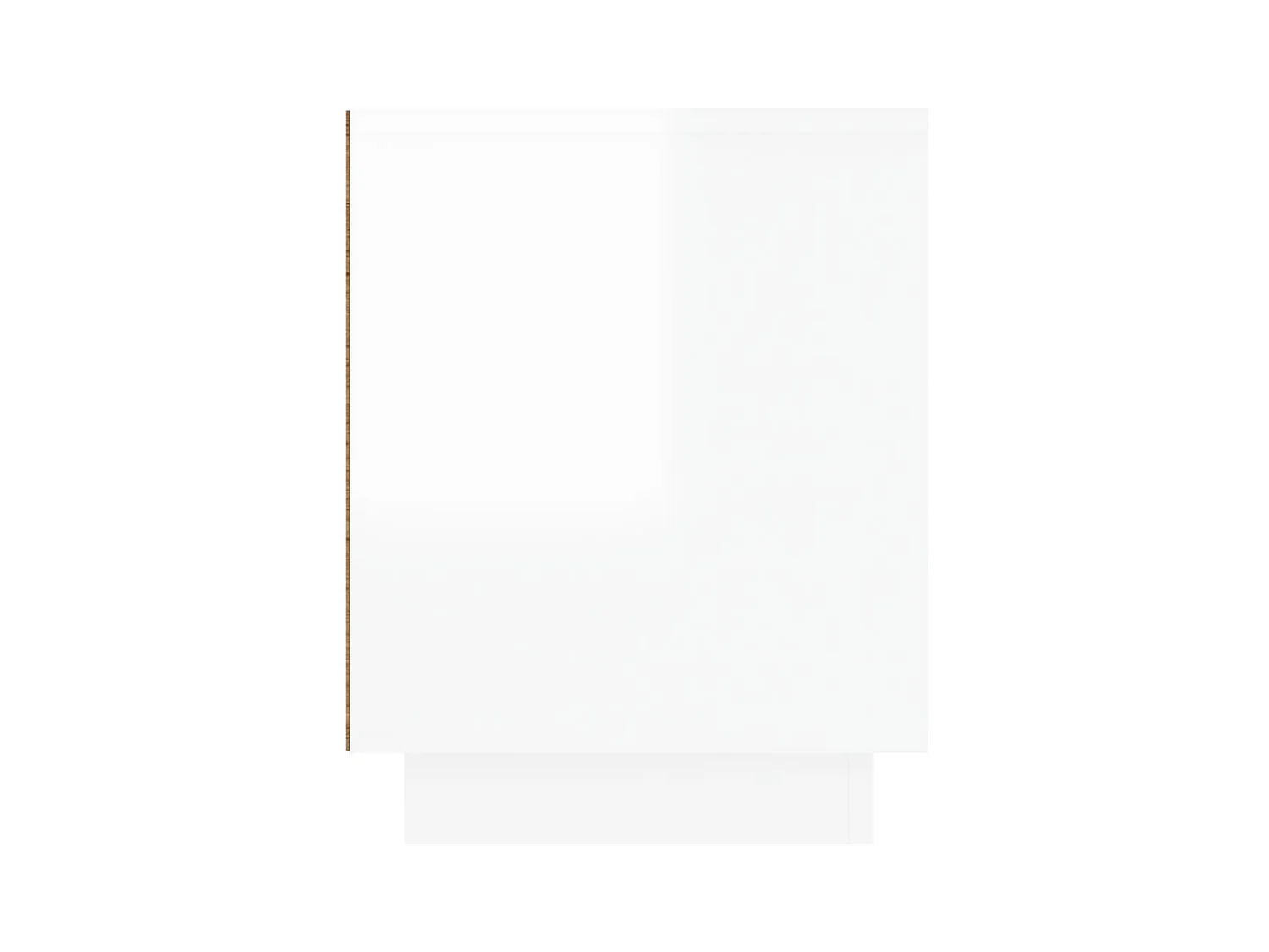 Mobile Porta TV Bianco Lucido 80x35x45 cm in Legno Multistrato